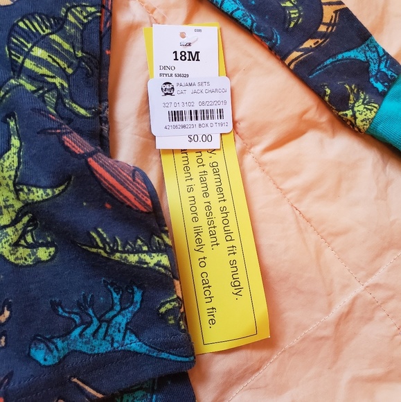 NWT Cat & Jack Dino PJ Set - Picture 5 of 5